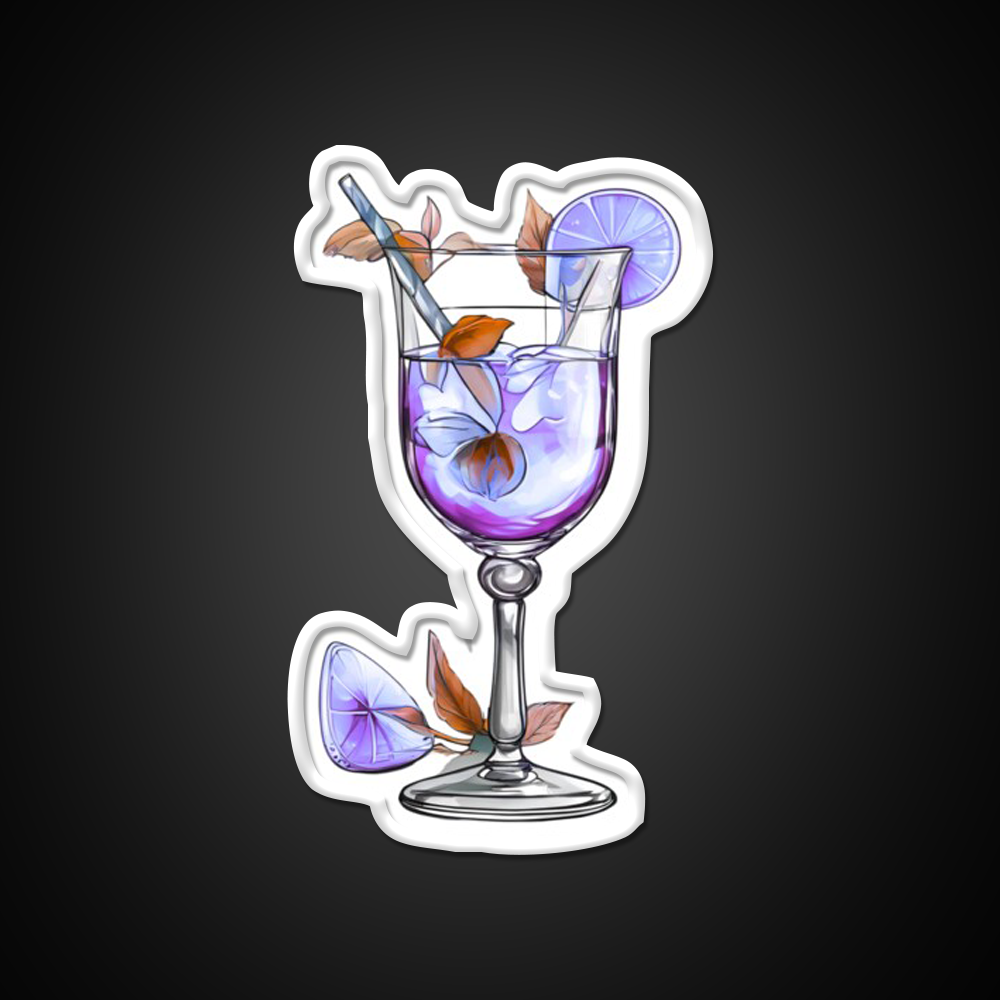 Pretty Purple Cocktail Class Cocktail Bar Decor Led Neon Sign Rgb Color - LED neon sign view 11