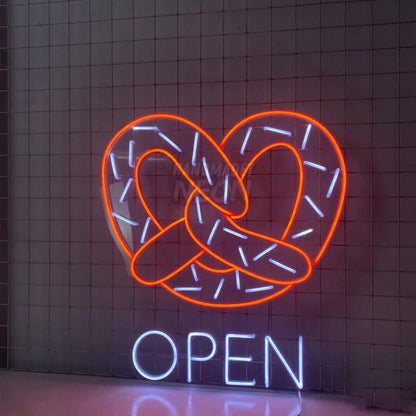 Pretzel Open Led Neon Sign Wall Art | Shineneon