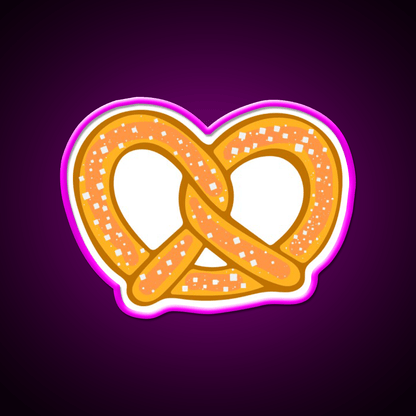 Pretzel Snack Food Led Neon Sign For Snack Kitchen Rgb Color - Shineneon