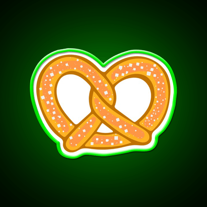 Pretzel Snack Food Led Neon Sign For Snack Kitchen Rgb Color - Shineneon