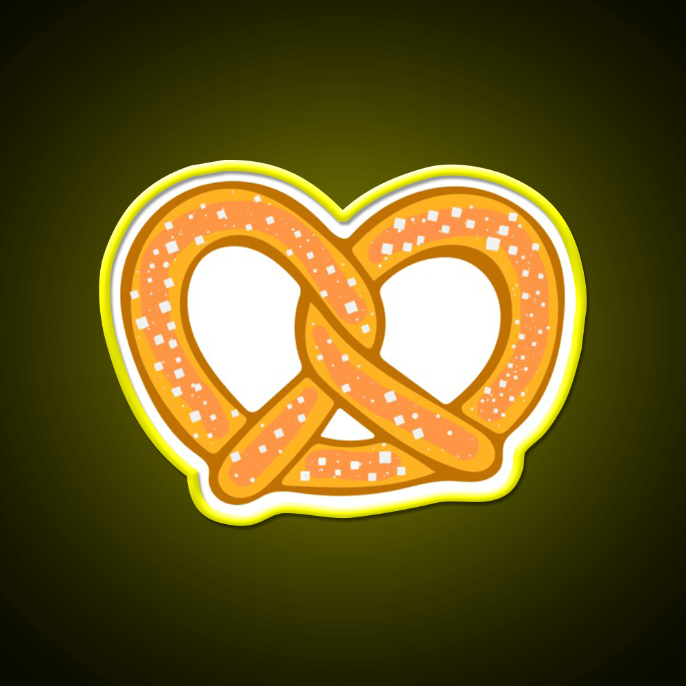 Pretzel Snack Food Led Neon Sign For Snack Kitchen Rgb Color - Shineneon