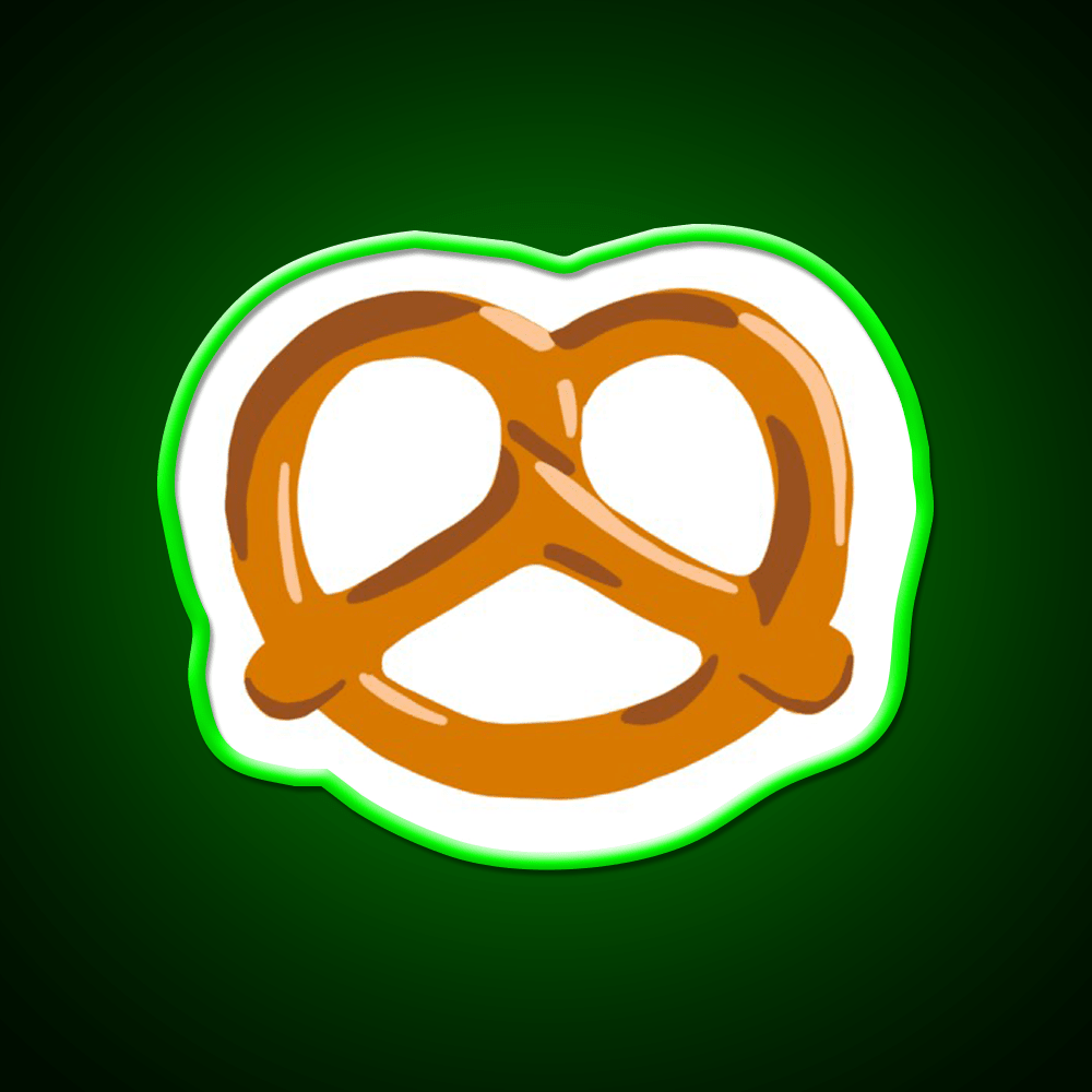 Pretzel Snack Food Led Neon Sign For Snack Room Rgb Color - Shineneon