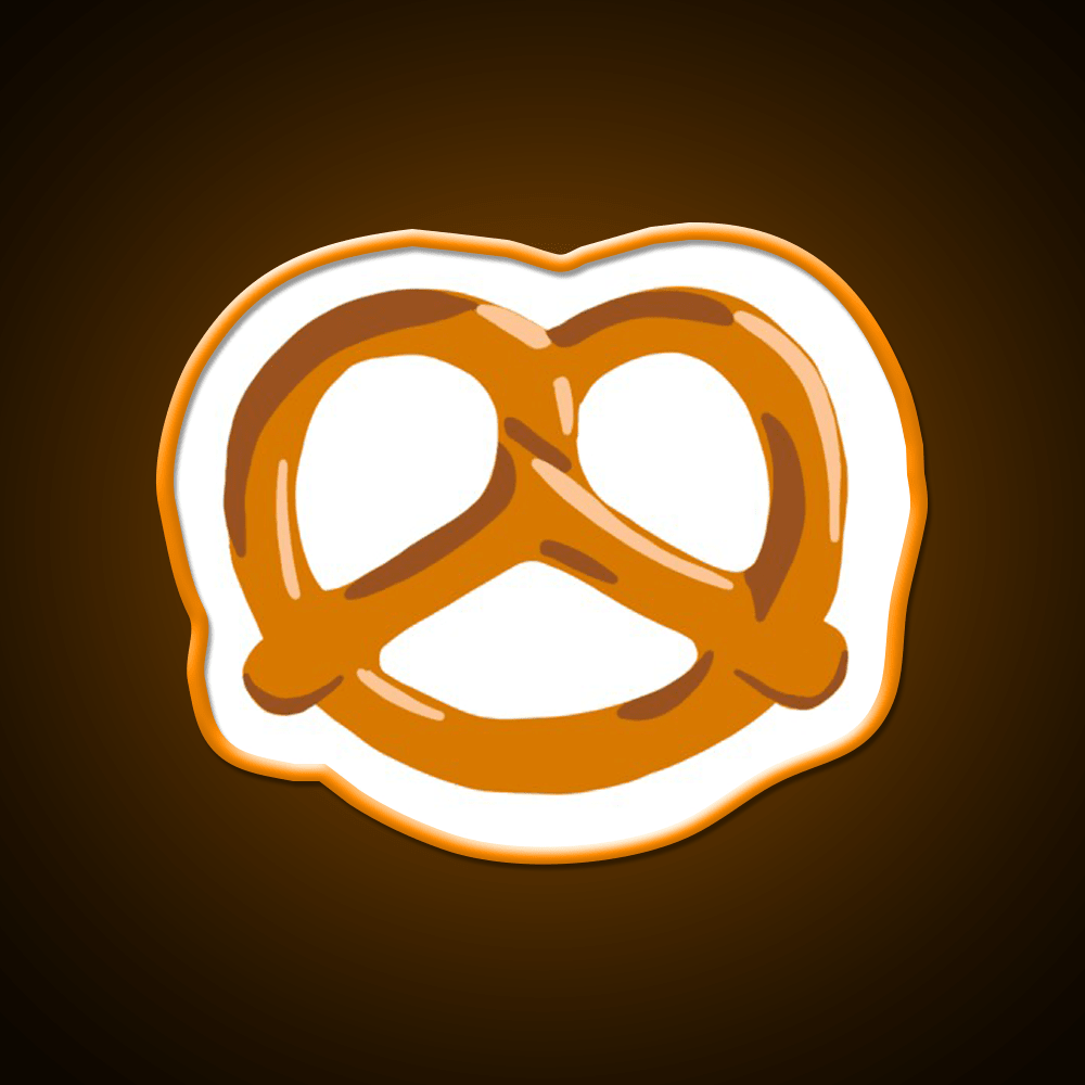 Pretzel Snack Food Led Neon Sign For Snack Room Rgb Color - Shineneon