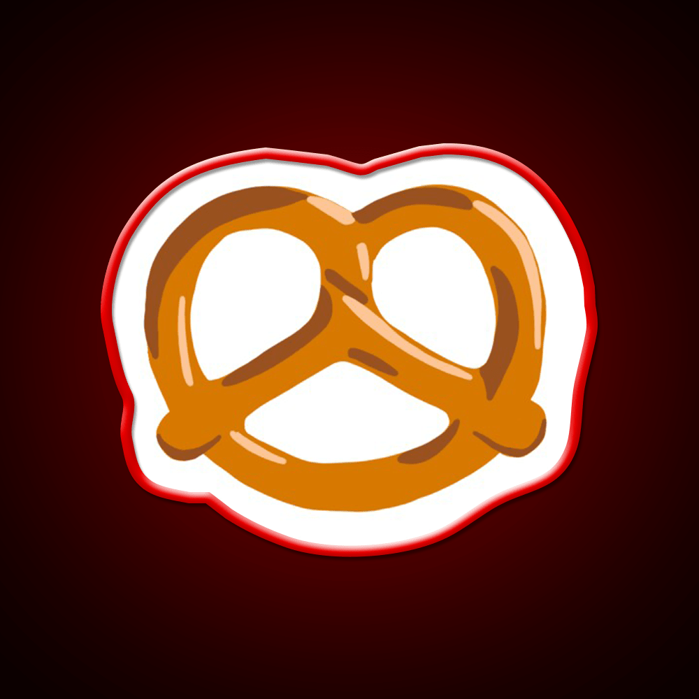 Pretzel Snack Food Led Neon Sign For Snack Room Rgb Color - Shineneon