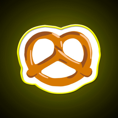 Pretzel Snack Food Led Neon Sign For Snack Room Rgb Color - Custom LED neon sign front view