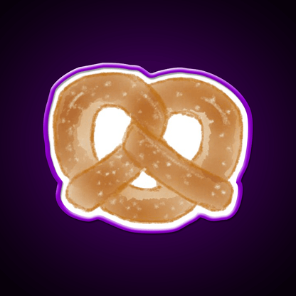 Pretzel Snack Food Led Neon Sign For Vending Area Rgb Color - Shineneon