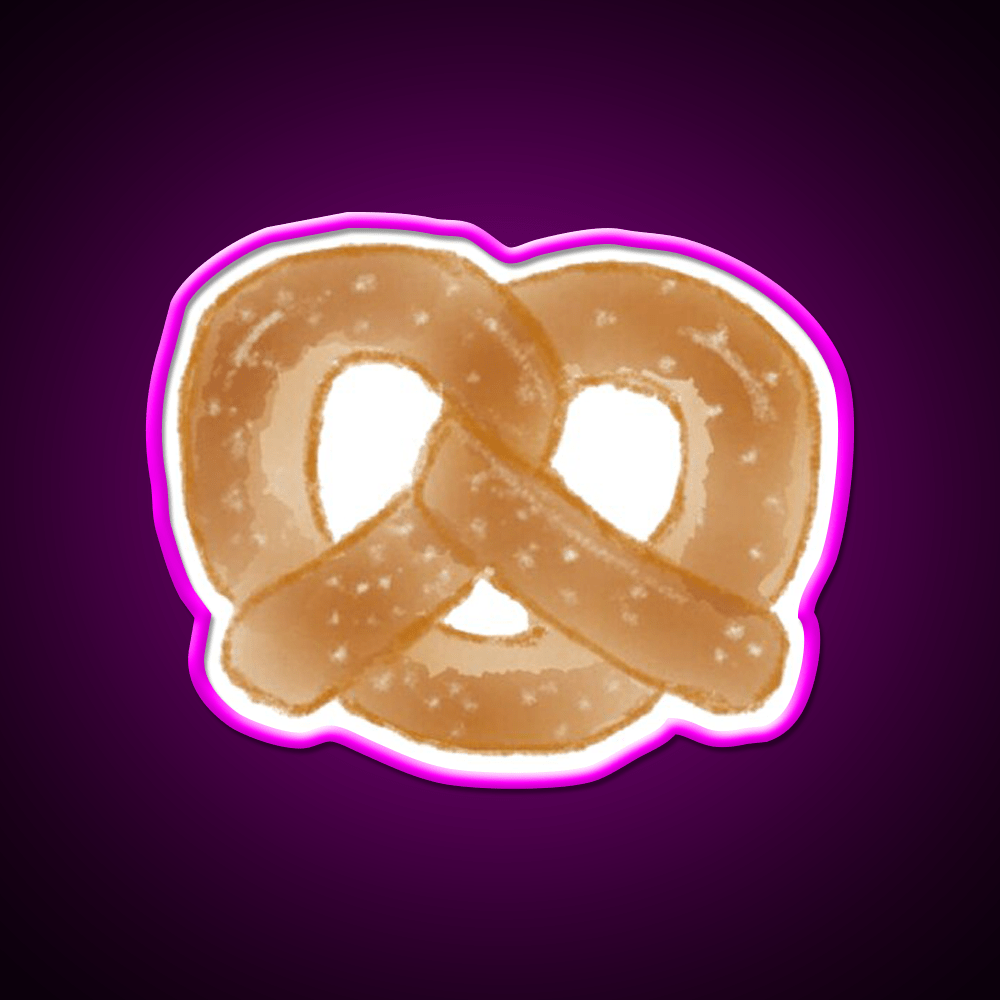 Pretzel Snack Food Led Neon Sign For Vending Area Rgb Color - Shineneon