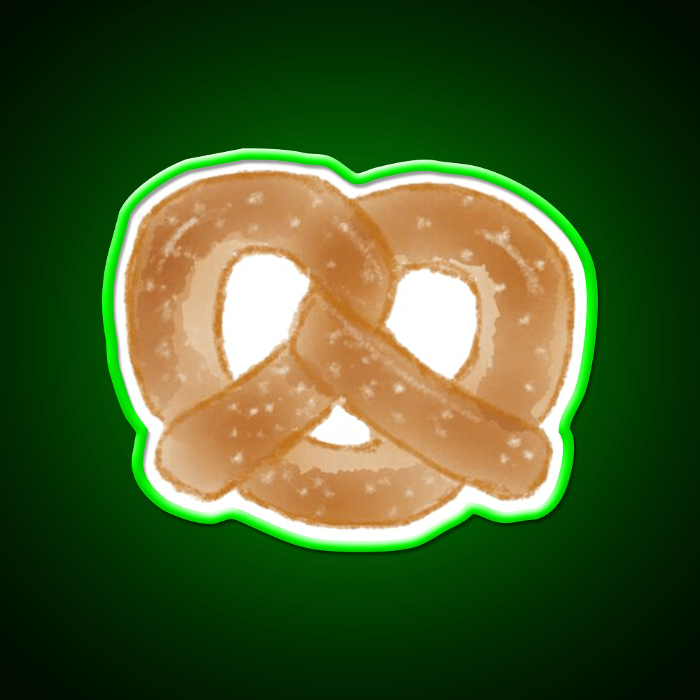 Pretzel Snack Food Led Neon Sign For Vending Area Rgb Color - Shineneon