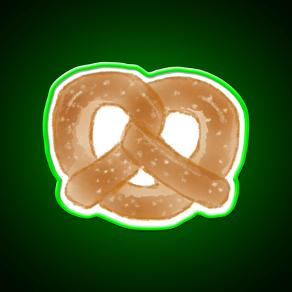 Pretzel Snack Food Led Neon Sign For Vending Area Rgb Color - Shineneon