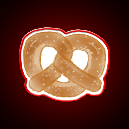 Pretzel Snack Food Led Neon Sign For Vending Area Rgb Color - Shineneon