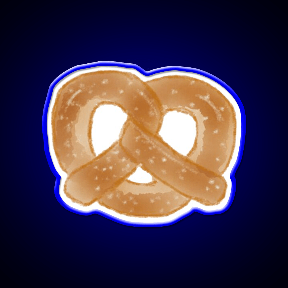 Pretzel Snack Food Led Neon Sign For Vending Area Rgb Color - Shineneon