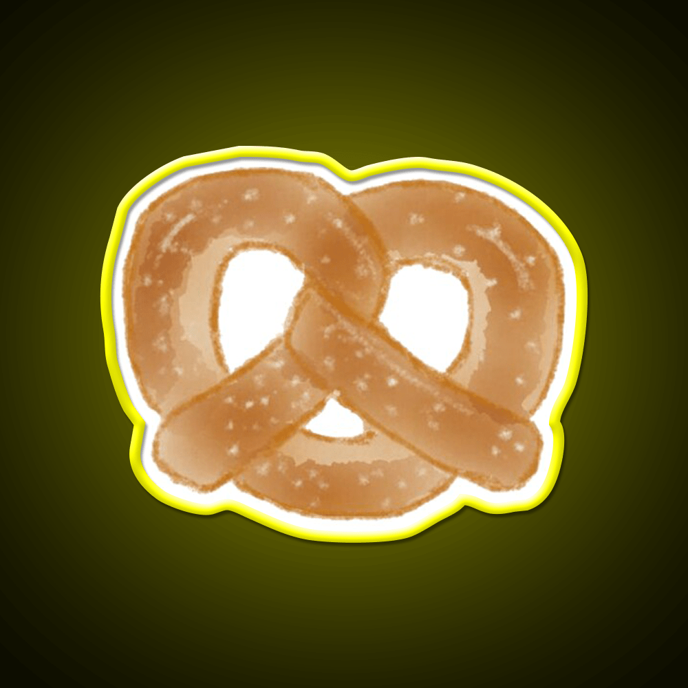 Pretzel Snack Food Led Neon Sign For Vending Area Rgb Color - Shineneon