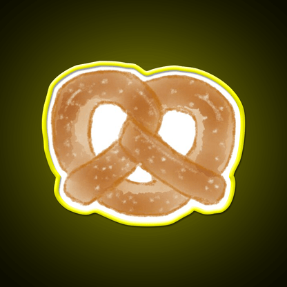 Pretzel Snack Food Led Neon Sign For Vending Area Rgb Color - Shineneon