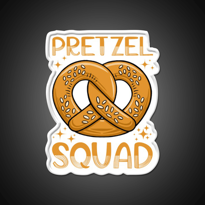 Pretzel Squad National Soft Pretzel Month Fun Snack Food Led Neon Sign Rgb Color - Shineneon