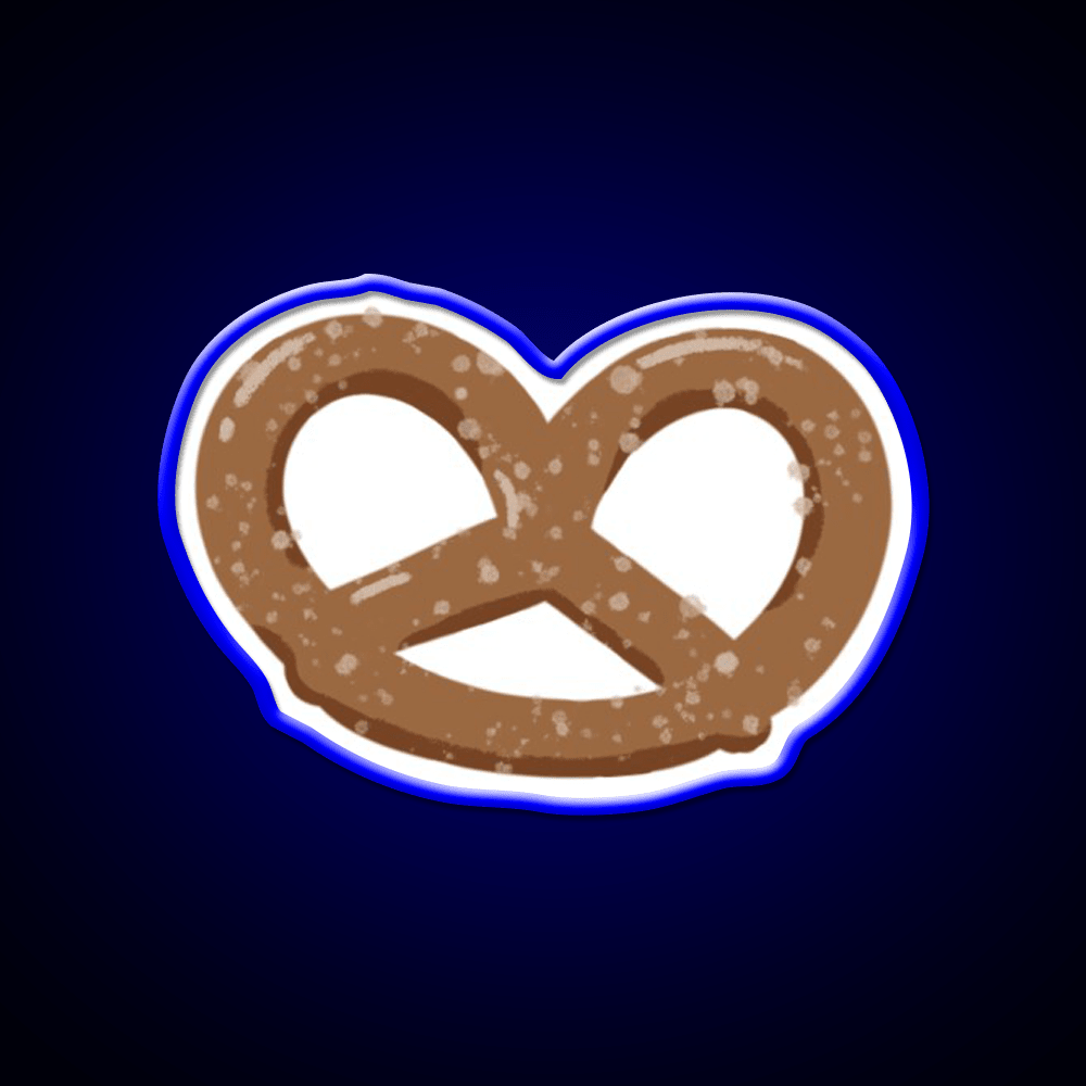Pretzels Salty Snacks Movie Night Snack Food Led Neon Sign Rgb Color - Shineneon