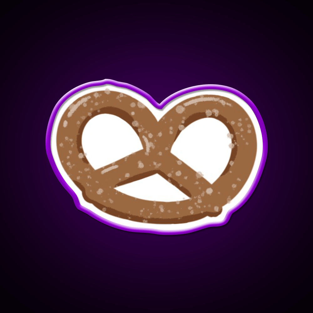 Pretzels Salty Snacks Movie Night Snack Food Led Neon Sign Rgb Color - Shineneon