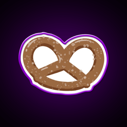 Pretzels Salty Snacks Movie Night Snack Food Led Neon Sign Rgb Color - Shineneon