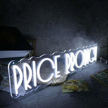 Price Prodigy White Led Neon Sign - Shineneon