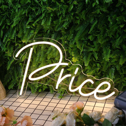 Price Yellow Led Neon Sign - Shineneon