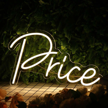 Price Yellow Led Neon Sign - Shineneon
