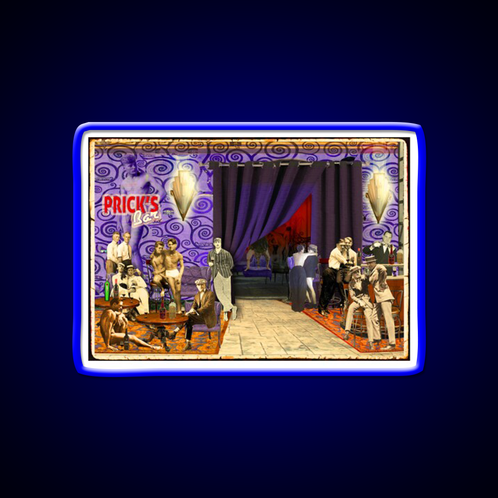 Pricks Bar Man Cave Bar Led Neon Sign Rgb Color