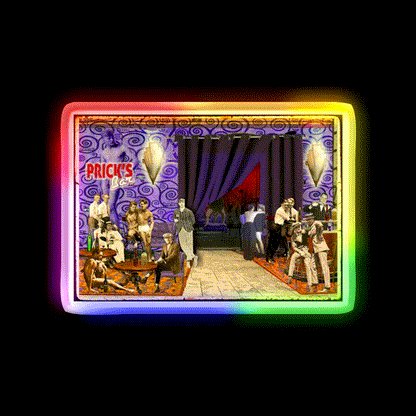 Pricks Bar Man Cave Bar Led Neon Sign Rgb Color