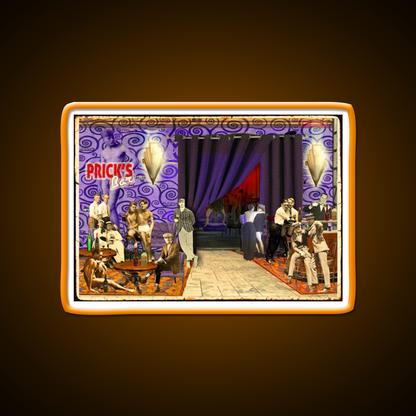 Pricks Bar Man Cave Bar Led Neon Sign Rgb Color