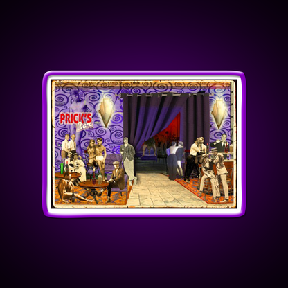 Pricks Bar Man Cave Bar Led Neon Sign Rgb Color