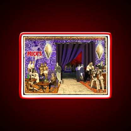 Pricks Bar Man Cave Bar Led Neon Sign Rgb Color