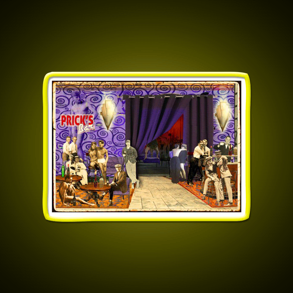 Pricks Bar Man Cave Bar Led Neon Sign Rgb Color