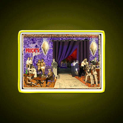 Pricks Bar Man Cave Bar Led Neon Sign Rgb Color