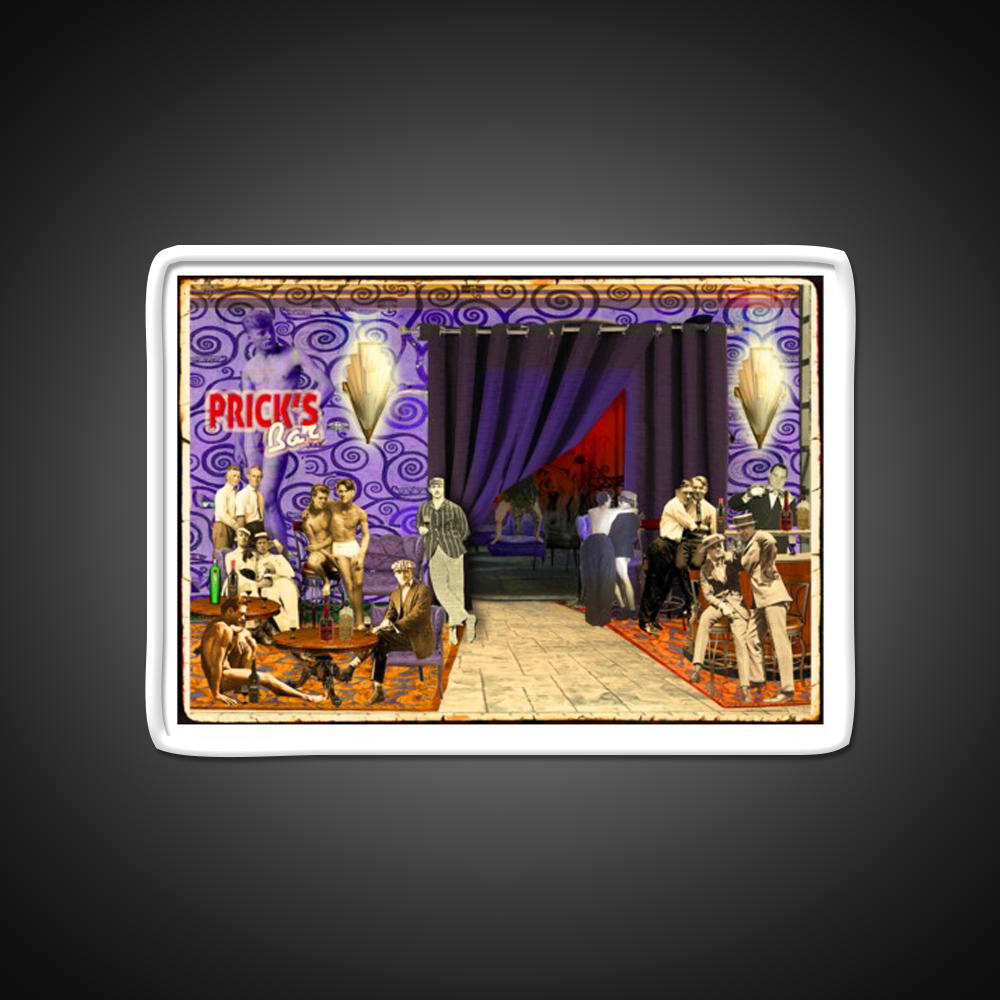 Pricks Bar Man Cave Bar Led Neon Sign Rgb Color