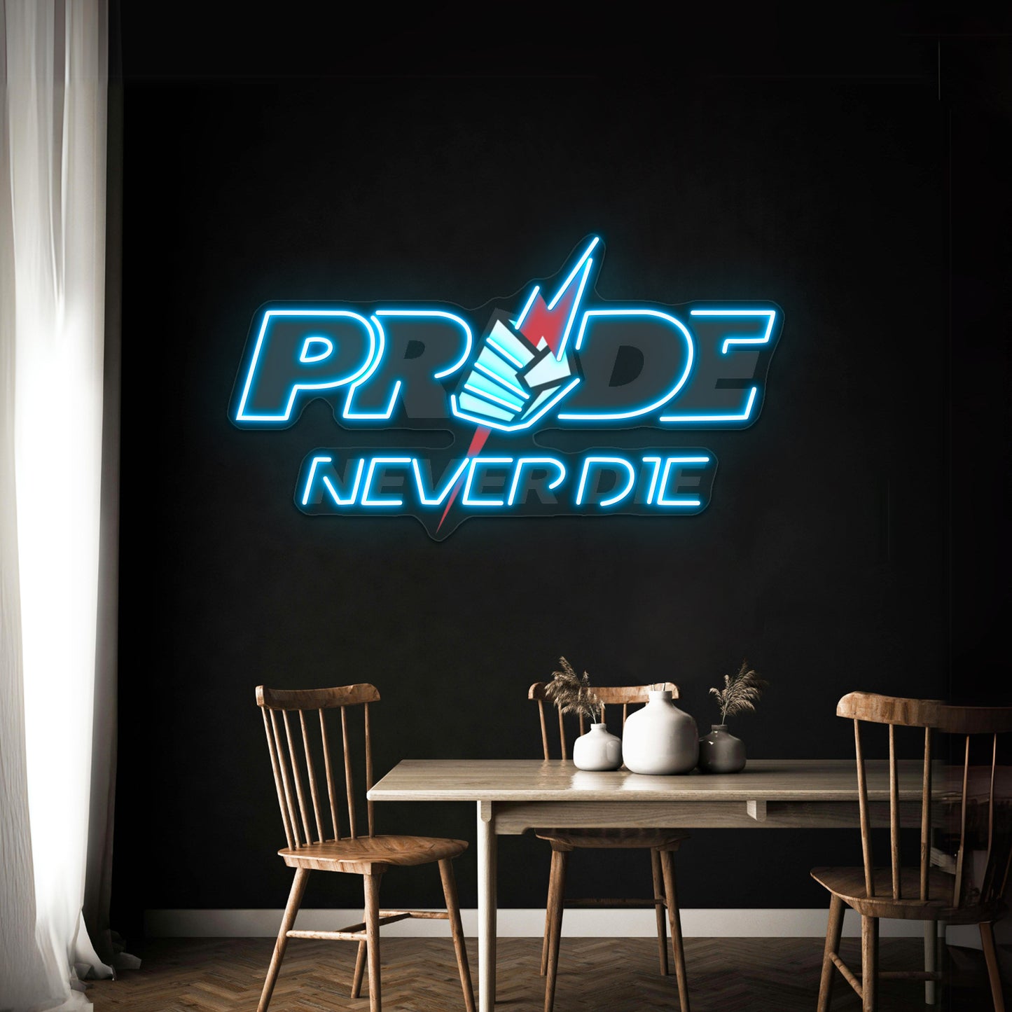 Pride Never Die Artwork Led Signs For Bedroom