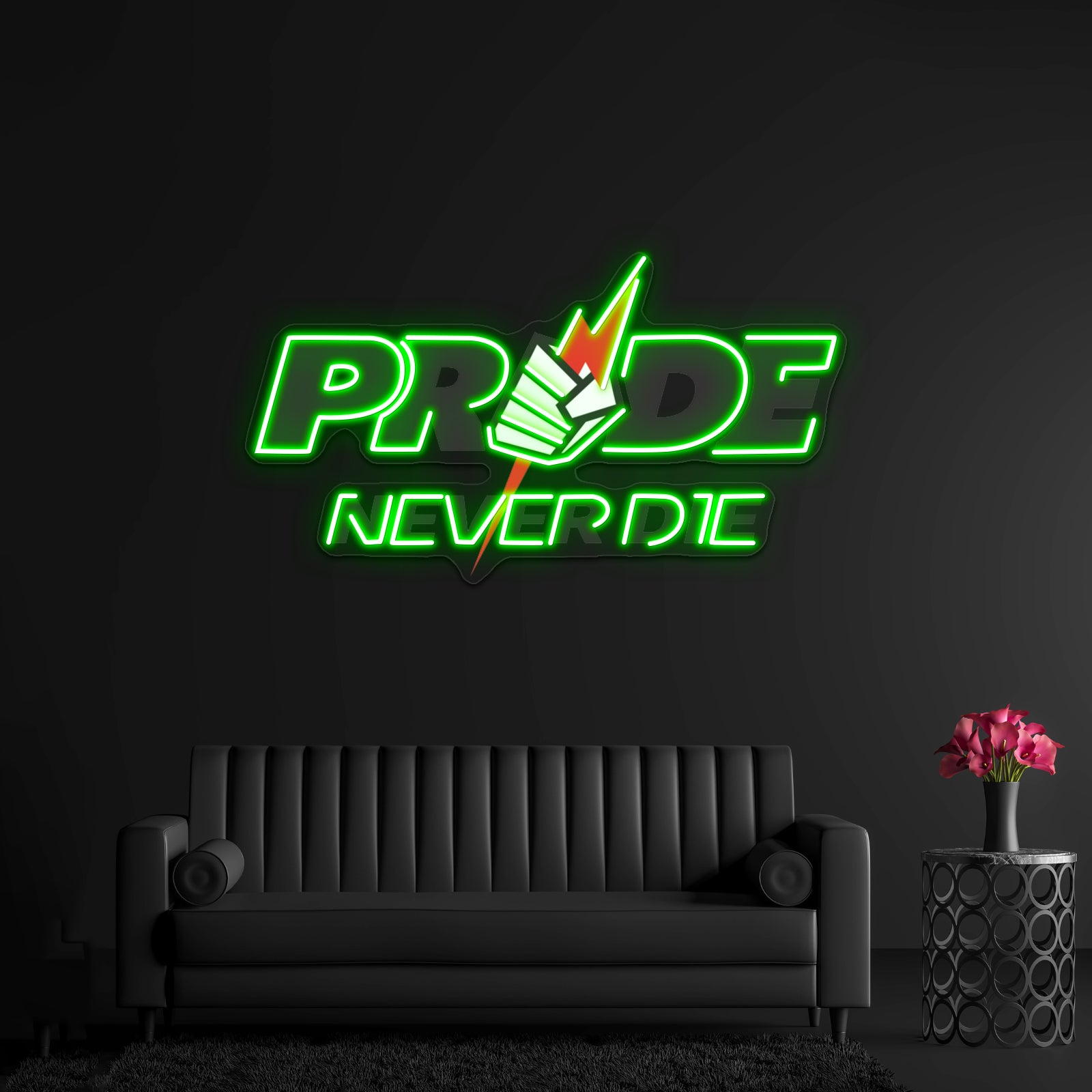 Pride Never Die Artwork Led Signs For Bedroom | Shineneon
