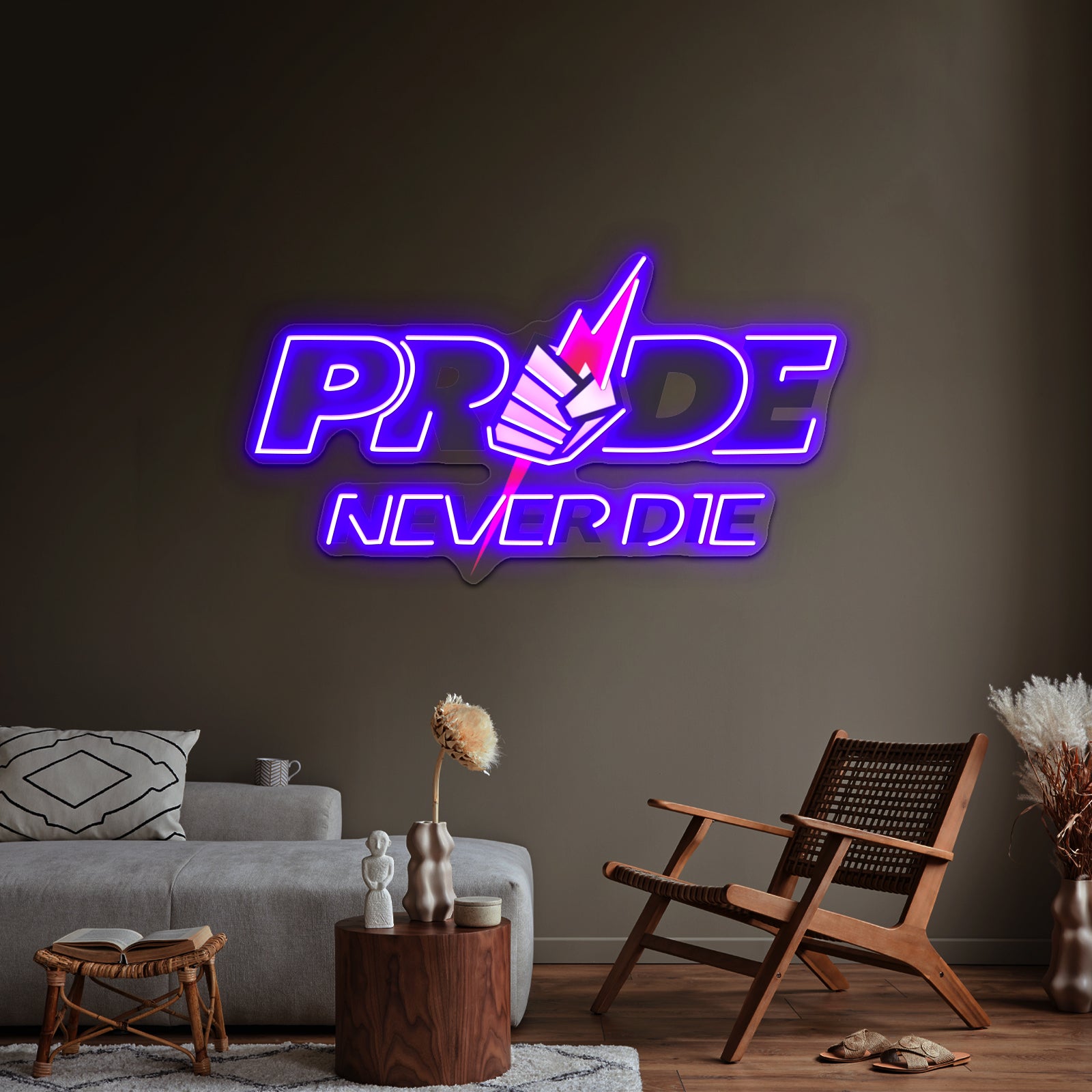 Pride Never Die Artwork Led Signs For Bedroom | Shineneon