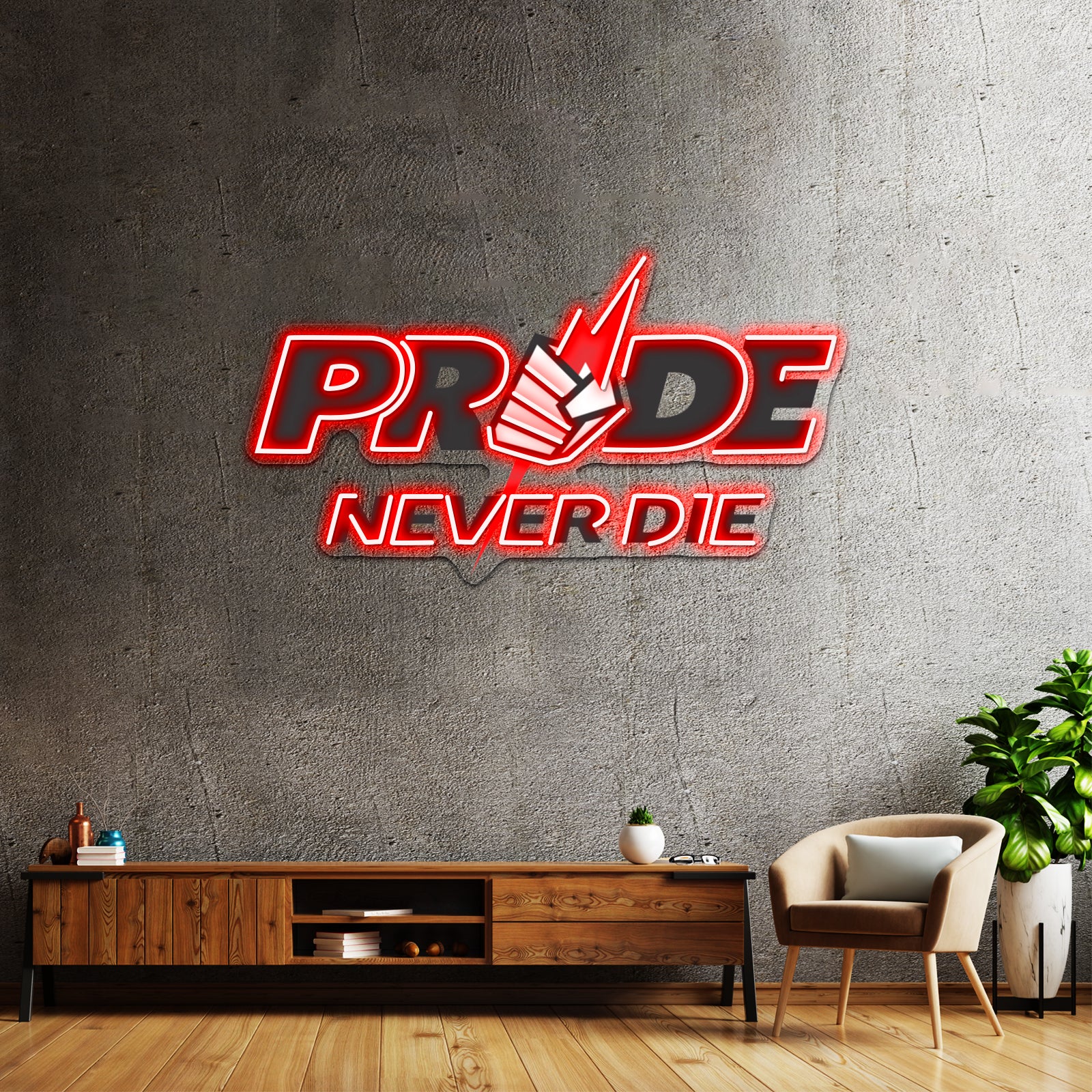 Pride Never Die Artwork Led Signs For Bedroom | Shineneon