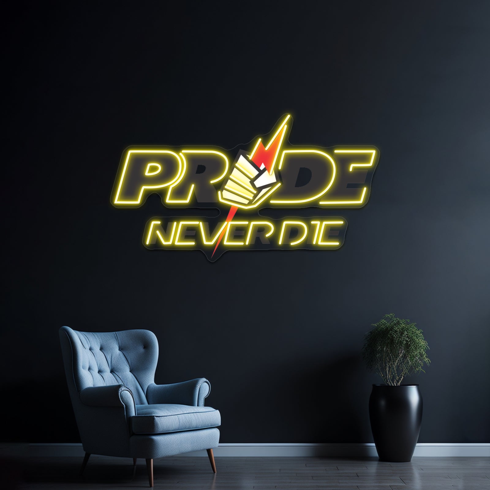 Pride Never Die Artwork Led Signs For Bedroom | Shineneon