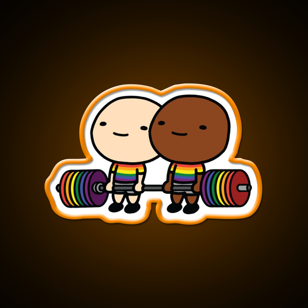 Pride Strong Gym Fitness Led Neon Sign Rgb Color