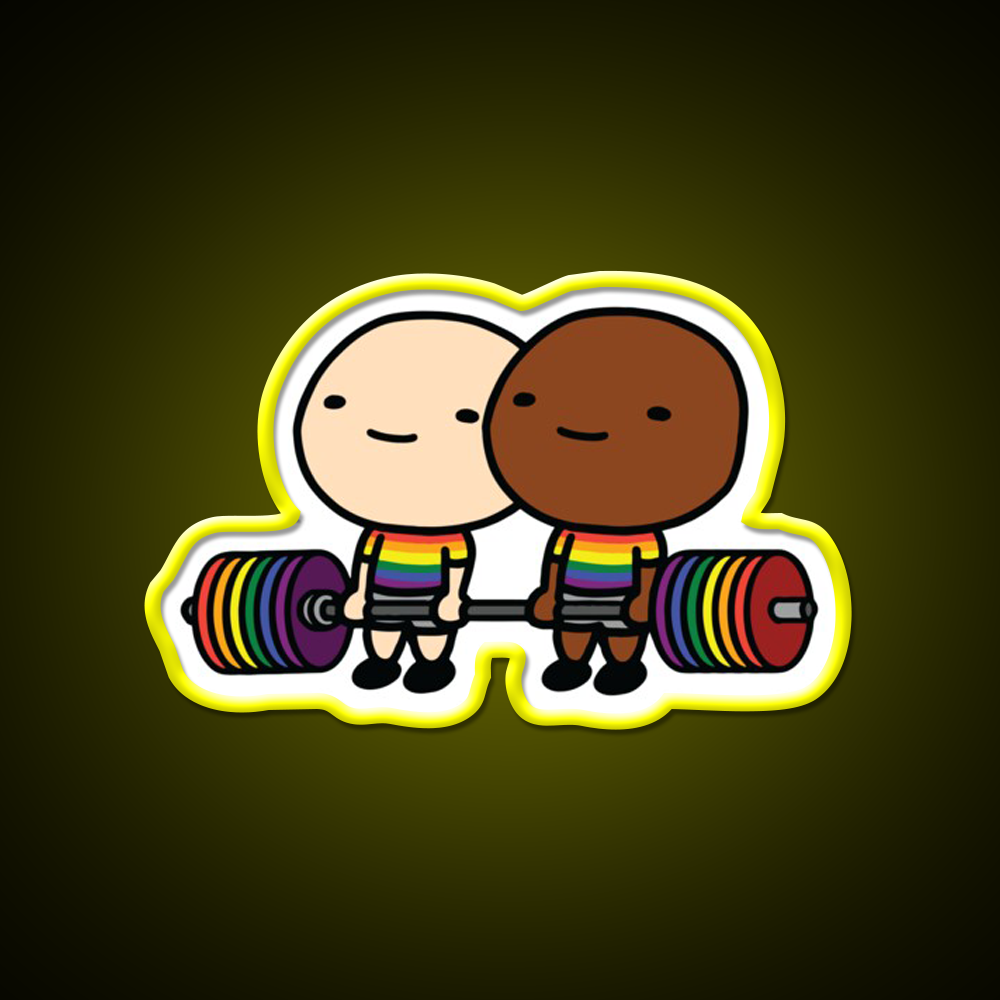 Pride Strong Gym Fitness Led Neon Sign Rgb Color