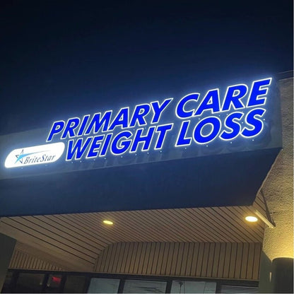 Primary Care Weight Loss 3D Frontlit And Backlit Channel Letter Led Light Sign - Shineneon