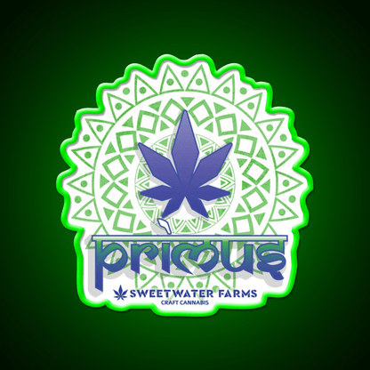 Primus Hemp Inspired Green Leaf Led Neon Sign Rgb Color - Shineneon