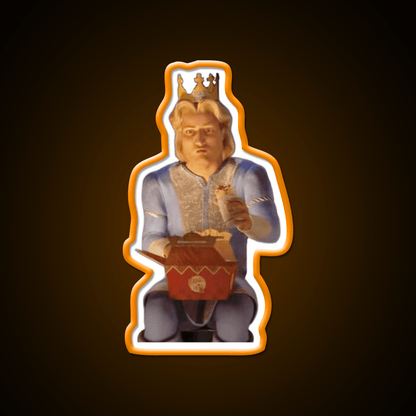 Prince Charming Eating Fastfood Fast Food Led Neon Sign For Burger Place Rgb Color - Shineneon