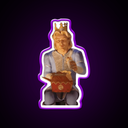 Prince Charming Eating Fastfood Fast Food Led Neon Sign For Burger Place Rgb Color - Shineneon