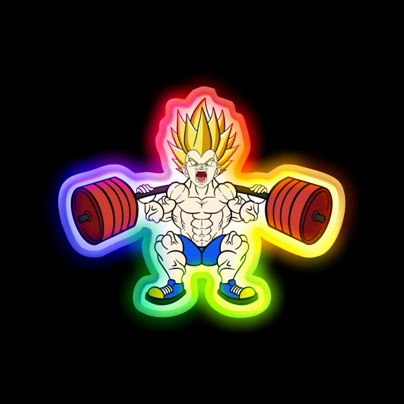 Prince Of All Squats Gym Fitness Led Neon Sign Rgb Color