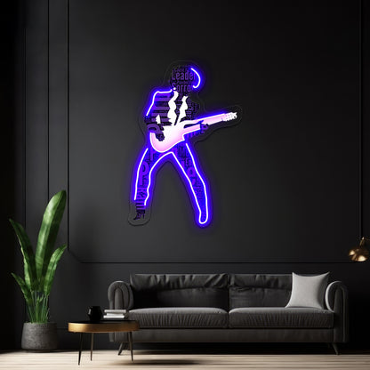 Prince Pop Artwork Led Signs For Bedroom