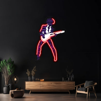 Prince Pop Artwork Led Signs For Bedroom