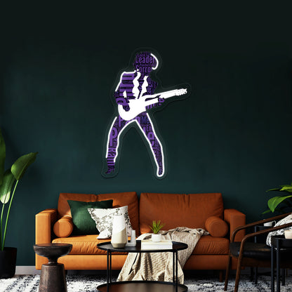 Prince Pop Artwork Led Signs For Bedroom