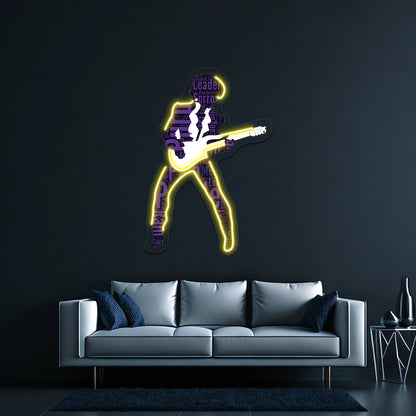 Prince Pop Artwork Led Signs For Bedroom