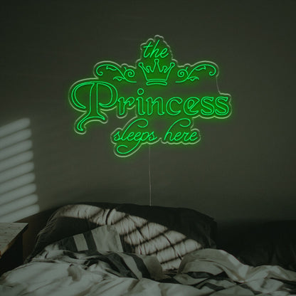 Princess Sleeps Here Led Neon Sign | Shineneon