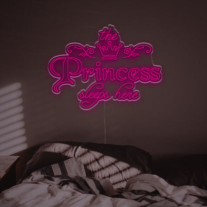 Princess Sleeps Here Led Neon Sign | Shineneon